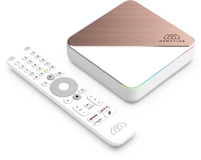 Obrázek produktu pro Multimediální přehrávač Homatics Box R 4K Plus Android TV (4K UHD, HDR, WiFi 6, Bluetooth, hlasový ovladač)