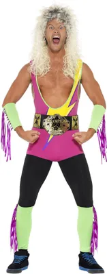 Produktbild von 80er Jahre Wrestling Kostüm Größe: L