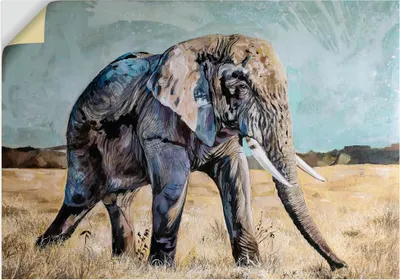 Produktbild von ARTland Wandbild, selbstklebend Afrikanische Eleganz Größe: 100x70 cm