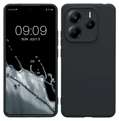 Produktbild von kwmobile Handyhülle für Xiaomi Redmi Note 14 5G (Nicht für 4G) Hülle - weiches Handy Silikon Case - Schutzhülle Cover - Heidelbeerblau