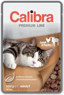 Obrázok produktu pre Calibra Kapsička Pre Mačky Dospelé Jahňacie S Kuracím Mäsom 24X100Gr