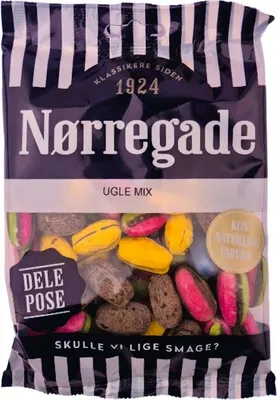 Produktbild von Noerregade Ugle Mix 310g - Eulen Lakritz Mischung