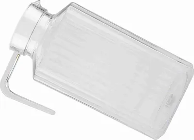 Obrázok produktu pre 1800ml akrylová priehľadná fľaša na džús Pruhovaná voda Ľadová studená šťava Džbán s vekom pre bar Domov