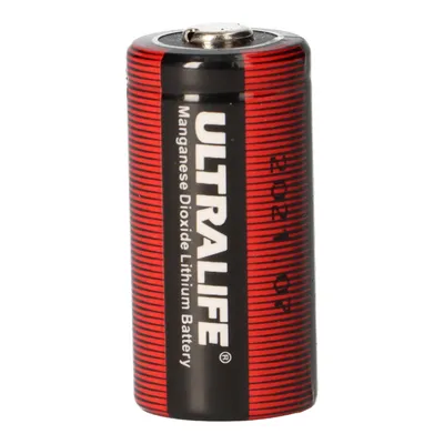 Image de Ultralife Batterie CR123A 3V 1.6Ah 2/3A Li-MnO2 2/3A
