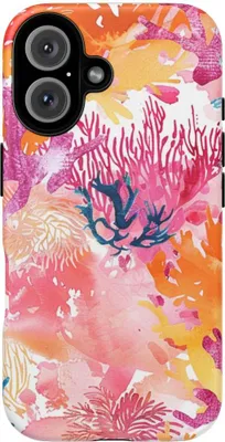Produktbild von Lebendiges Korallenriff-Aquarell – Hülle Kompatibel mit iPhone 16