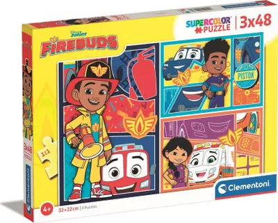 Zdjęcie produktu dla Cle Puzzle 3X48 Superkolor Disney Firebuds 25283