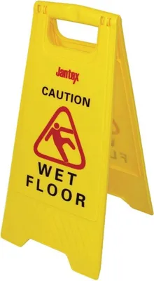 Produktbild von Jantex Warnschild "Wet floor" - Kunststoff - 64 cm hoch