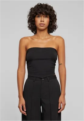 Immagine prodotto di Canotta da donna Urban Classics Ladies Knotted Bandeau Top nera - M