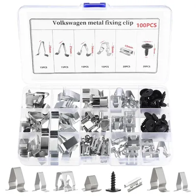 Produktbild von Autoclips Befestigungsclips Innenverkleidung - 100 Stück - Stahl - 5 Größen