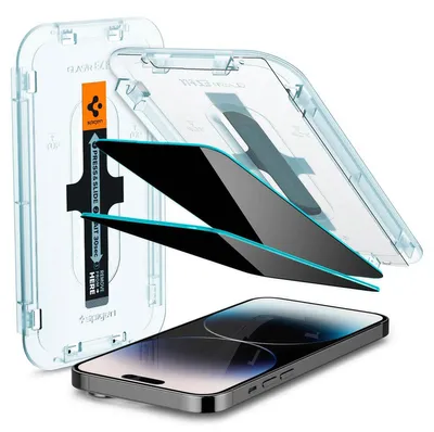 Productafbeelding van Spigen EZ FIT GLAS.tR, Apple, iPhone 14 Pro, Bestand tegen vlekken, Valbestendig, Krasbestendig, Transparant, 1 stuk