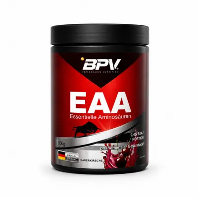 Produktbild von BPV® EAA Essentielle Aminosäuren (500 g), Sour Cherry