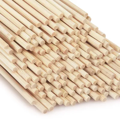 Produktbild von Holzstäbchen zum Basteln - Rund - 150 Stück - Ø 3mm x 30cm