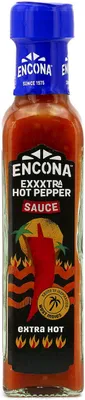 Produktbild von ENCONA Extra Hot Pepper Sauce 142ml | Extra Scharfe Chilisauce | West Indian Inspired | vegan