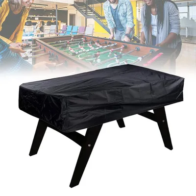 Produktbild von Tischkicker Abdeckung 56–63 Zoll, 210D Polyester, wasserfest & UV-beständig, mit Kordelzug, winddicht, faltbar, für Indoor & Outdoor