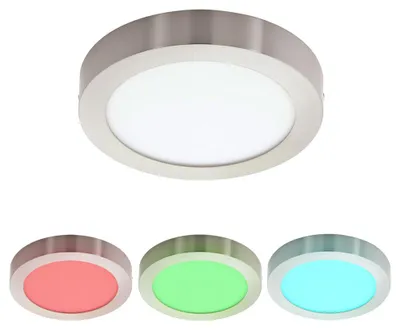 Produktbild von RGB LED Decken Aufbauleuchte mit Fernbedienung TINUS