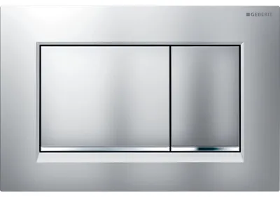 Immagine prodotto di Geberit Betätigungsplatte Sigma 30 für 2-Mengen Spülungen, weiß matt / chrom
