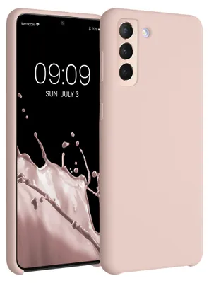 Produktbild von kwmobile Handyhülle für Samsung Galaxy S21 Plus Hülle - Case Silikon - Kabelloses Laden - Schutzhülle Cover in Coconut Swirl