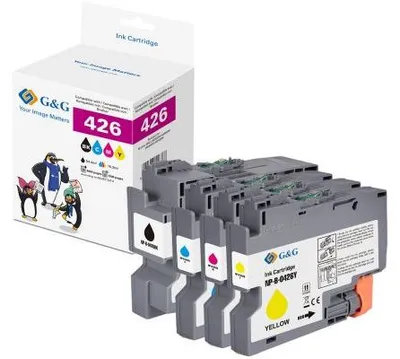 Obrázok produktu pre G&G 20597, Purpurová, Čierna, Azúrová, Žltá, 54,4 ml, 45,6 ml, 4 kusov, 3000 strany, Viacnásobné balenie