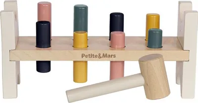 Obrázek produktu pro PETITE&MARS Hračka dřevěná Big Bang Wood of Mars 12m+ Aurora Pink