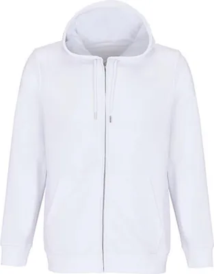 Produktbild von SOLs 04237 | Uni Full-Zip Hoodie Calipso Uni Kapuzenjacke - Farbe: White - Größe: 3XL