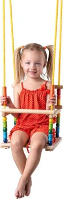 Image de Balançoire colorée avec parc pour enfants