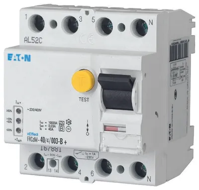 Produktbild von Differenzial-Leistungsschalter Typ G/B, 4-polig FRCdM-25/4/003-G/B