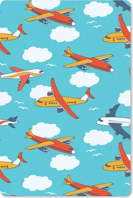 Produktbild von MuchoWow® Mauspad Mousepad Muster - Flugzeug - Wolke - Luft - Junge - Kind - Kinder - Kinder 18x27 cm - Mousepads - Maus Mat - Pad - Mausunterlage