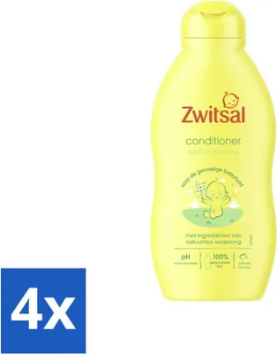 Produktbild von Zwitsal - Baby Conditioner - Sanfte Pflege - 200 ml - Vorteilspack - 4 Stücke