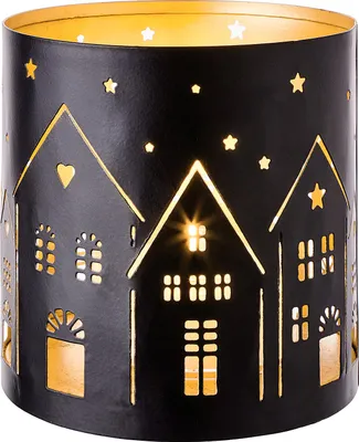 Produktbild von BUTLERS Windlicht LUMINOUS Häuser