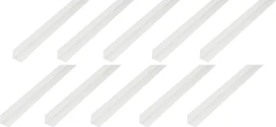 Zdjęcie produktu dla Alberts 10 x profil kątowy, PVC, biały, 20 x 20 x 1 mm, długość 2 m