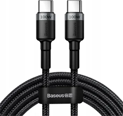 Produktbild von Baseus Cafule, 2 m, USB C, USB C, USB 2.0, 0,48 Gbit/s, Schwarz