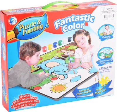 Obrázek produktu pro Zvířecí Paradise Puzzle a malování Omalovánky Super Play set (12-Kousek)