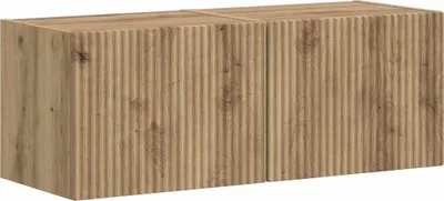 Produktbild von TV-Wandschrank 2 stk. Kunsthandwerk Eiche Holzwerkstoff