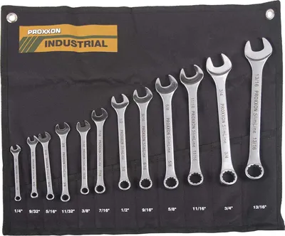 Immagine prodotto di Proxxon Satz ZOLL Ring-Maulschlüssel 1/4" - 13/16" 12teilig SlimLine Industrial