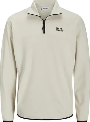 Produktbild von Jack & Jones Matty Logo Halbreißverschluss-sweatshirt Beige S Herren Beige S