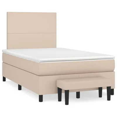 Produktbild von Boxspringbett Matratze Cappuccino-Braun 120x200cm Kunstleder