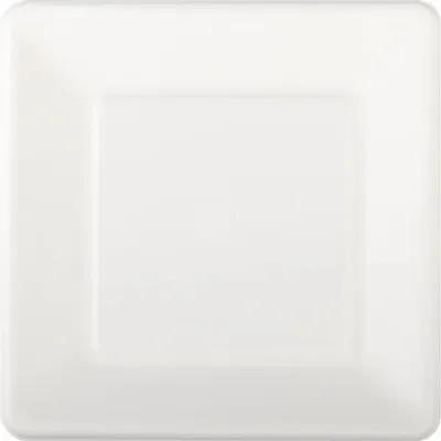 Produktbild von 50x Teller aus Bagasse, naturweiß, quadratisch 16.5cm, 50Stk.