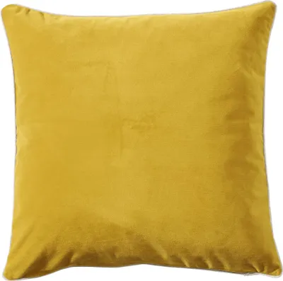 Produktbild von Pichler Velours uni Kissenhülle 2er Set 41 x 41 cm MELVA Rechteck Senfgelb