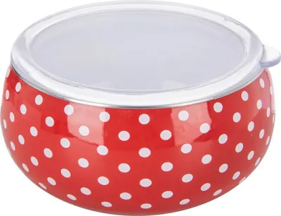 Zdjęcie produktu dla Miska emaliowana Orion DASHING LEM średnica pokrywki 15,5 cm