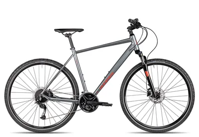 Produktbild von Axess VERIS CROSS Herren-Crossbike für grobes Gelände 28 Zoll Dunkelgrau 62 cm