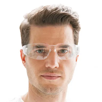 Obrázek produktu pro 12x Hygostar 85104 Schutzbrille Flat transparent Kunststoff für Gehörschutz