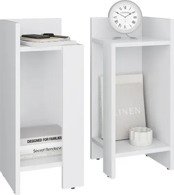 Zdjęcie produktu dla Stolik nocny Vicco Lenar Biały Zestaw 2 sztuk, Model 54433
