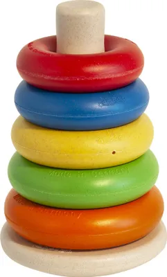 Produktbild von anbac Ring-Pyramide - Stapelturm Steckspiel
