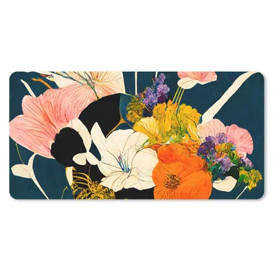 Produktbild von MuchoWow® Mauspad Mousepad Blumen - Vase - Malerei - Pflanzen 60x30 cm - Mousepads - Maus Mat - Pad - Mausunterlage - Nachhaltig