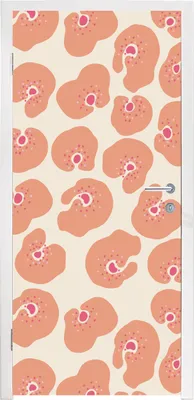 Produktbild von MuchoWow® Türtapete Selbstklebende Türfolie Blume - Muster - Abstrakt 85x205 cm Türposter Türaufkleber Klebefolie Türklebefolie - Türverzierung - Türen Dekoration - Plakaten