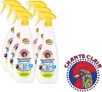 Produktbild von 6x 600ml Chante Clair Sgrassatore Universale Zitrone Kraftvoller Fettlöser