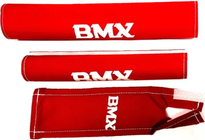 Produktbild von Pads Bmx Junior Schaumstoff Rot 3-Teilig