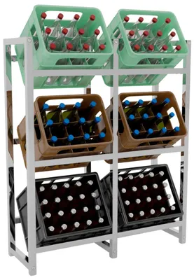 Obrázok produktu pre stojan na 6 prepraviek na nápoje Stack chróm