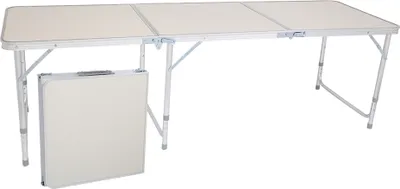 Produktbild von FCH Campingtisch Gartentisch Klappbar Alu Klapptisch Tragbarer 180 x 60 x 70cm