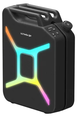 Zdjęcie produktu dla Przenośny głośnik imprezowy, dźwięk 360°, dynamiczne podświetlenie RGB, kolor czarny